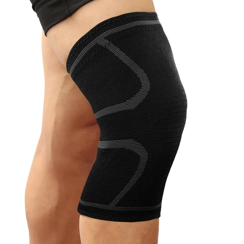 1 Peça Suporte de Joelho para Fitness, Corrida, Ciclismo, Joelheiras Elásticas de Nylon, Compressão Esportiva, Luva para Basquete, Vôlei