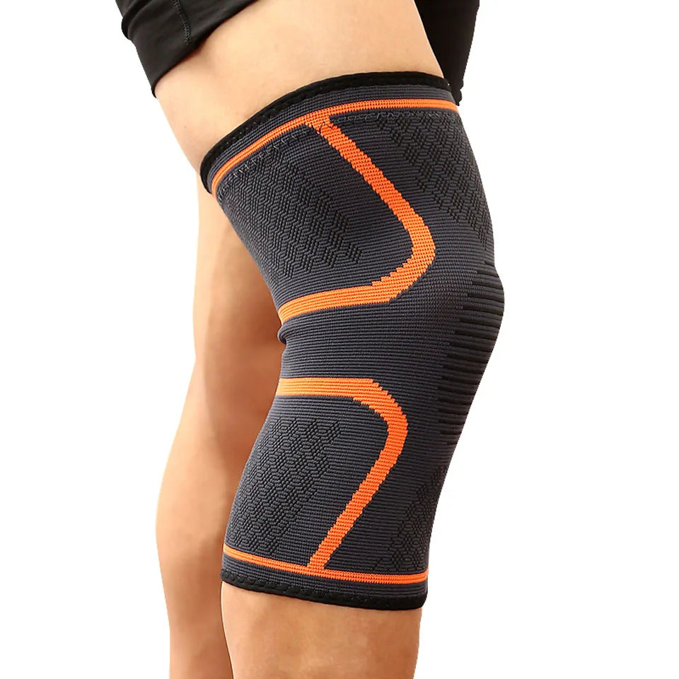 1 Peça Suporte de Joelho para Fitness, Corrida, Ciclismo, Joelheiras Elásticas de Nylon, Compressão Esportiva, Luva para Basquete, Vôlei