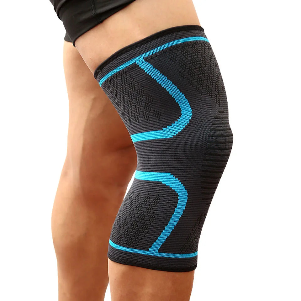 1 Peça Suporte de Joelho para Fitness, Corrida, Ciclismo, Joelheiras Elásticas de Nylon, Compressão Esportiva, Luva para Basquete, Vôlei