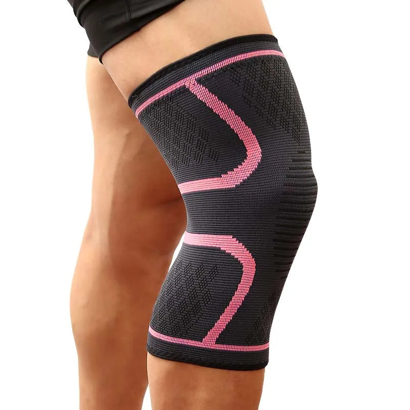 1 Peça Suporte de Joelho para Fitness, Corrida, Ciclismo, Joelheiras Elásticas de Nylon, Compressão Esportiva, Luva para Basquete, Vôlei