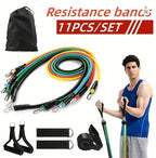 Kit 11 Faixas Elásticas TPE com Acessórios