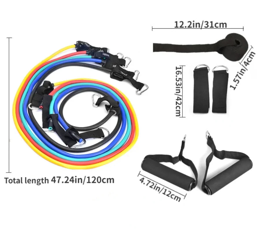 Kit Completo de Faixas Elásticas com Acessórios