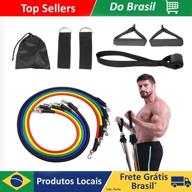 Kit Completo de Faixas Elásticas com Acessórios