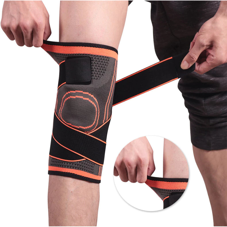 Joelheira Esportiva Ajustável: Compressão Leve para Corrida Bike Musculação e Academia