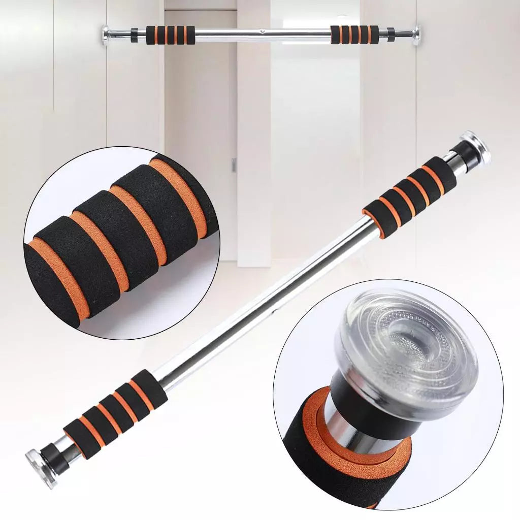 Barra Fixa Flexão Porta Apoio Regulável 64 a 100 Cm