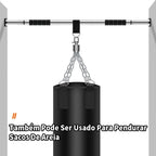 Barra Fixa Flexão Porta Apoio Regulável 64 a 100 Cm