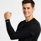 1 Par de Manguito Proteção Uv 45+ Braço Vôlei Basquete Futebol Triathlon Corrida Ciclismo Original Fenix