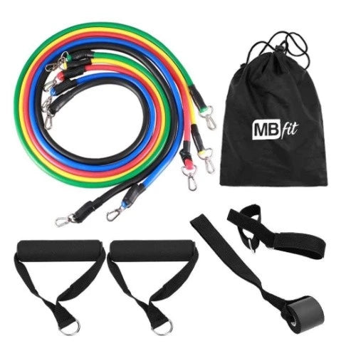 11 Pçs / Elásticos Puxar Corda Para Casa Ginásio Equipamentos De Treino Exercício Resistência